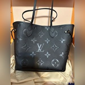 Louis Vuitton, Black, Neverfull MM
